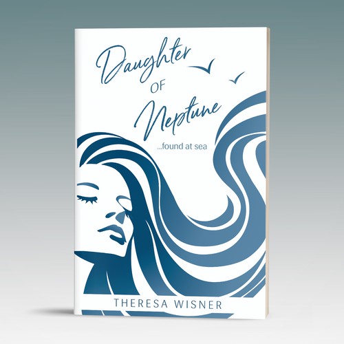 Artsy book cover with the title 'Whimsical and artsy book cover proposal for a sea memoir'