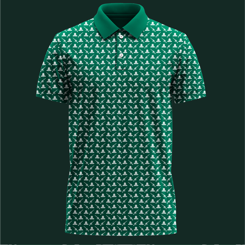 Polo shirt design with the title 'golf polo shirt pattern design'