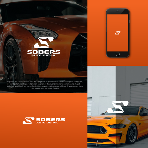 Lightning logo with the title 'Unque Logo Concept for Automotive Business'