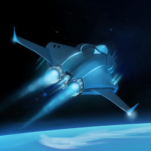 Background design with the title 'Deep Space Aviators - create the adventure!'