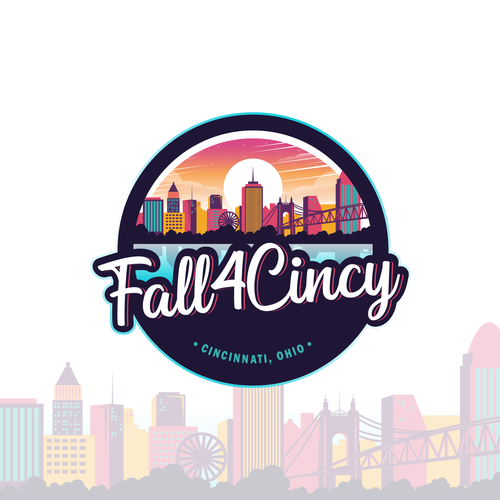 Skyline design with the title 'Fall4Cincy'