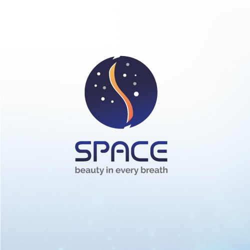 Interior design brand with the title 'Aesthetic logo for space interior scents agency'