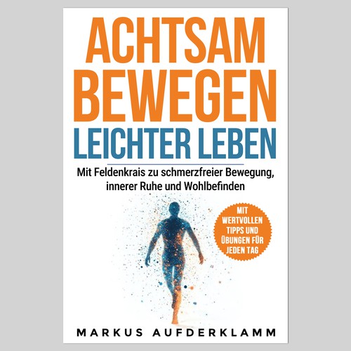 Fitness book cover with the title 'ACHTSAM BEWEGEN LEICHER LEBAEN'