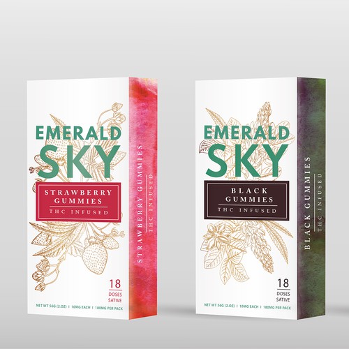 Gummy packaging with the title 'THC Infused Gummies'