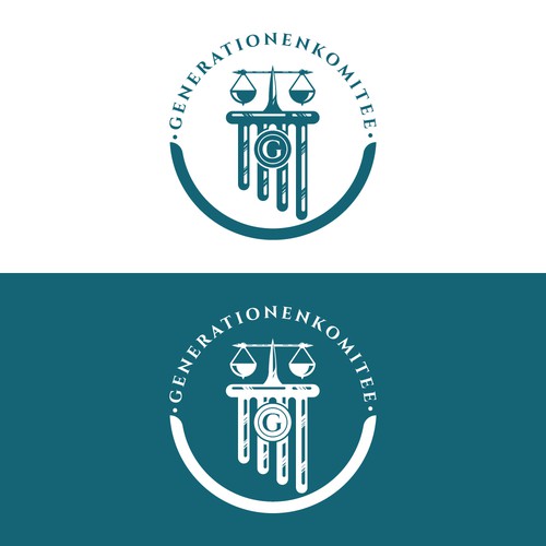 Justice logo with the title 'Generationenkomitee'