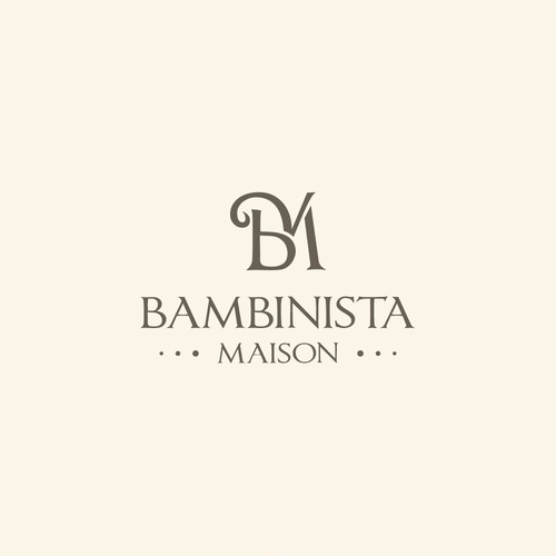 Neutral design with the title 'Logo Bambinista Maison'
