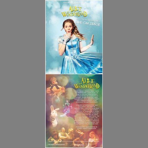 Stage design with the title 'Poster concept for Alice in Wonderland'