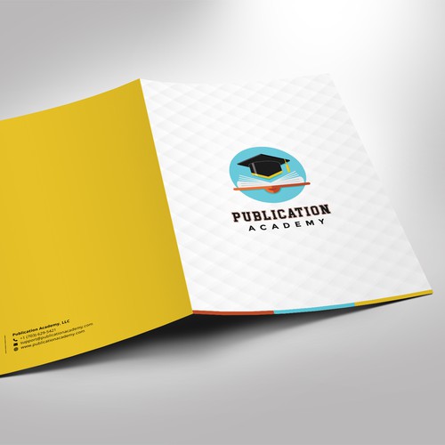 Publishing design with the title 'Stationery Design For Publication Academy'