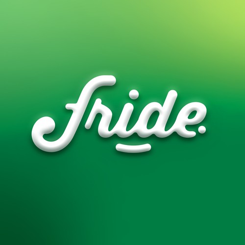 Crisp logo with the title 'Logo Concept; Fride, bike online marketplace'