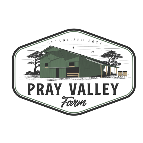 Barn logo with the title 'PRAY VALLEY'