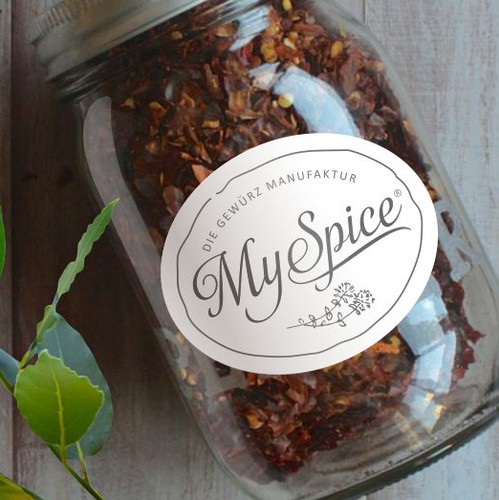 Herbal logo with the title 'MySpice manufaktur'
