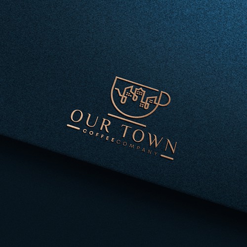 Town design with the title 'Logo and Brand ID design for a Coffee Roastery and Cafe'