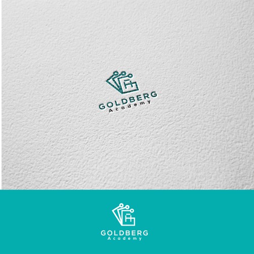 Company brand with the title 'Goldberg Academy'