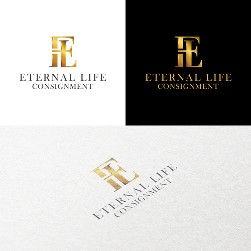 Forever logo with the title 'Logo Design for Eternal Life Consignment'