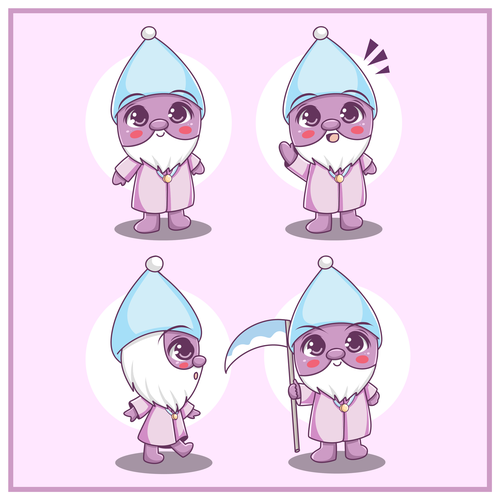 Chibi design with the title 'Father Geist'