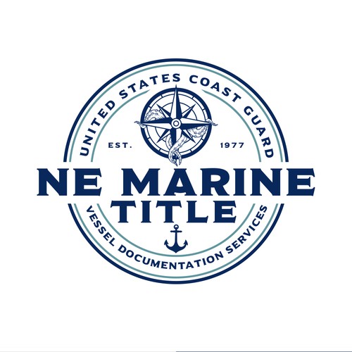 Marine logo with the title 'New England Marine Title'
