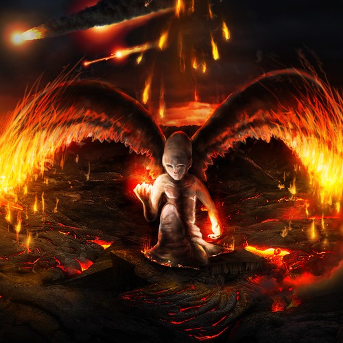 Angel artwork with the title 'Fire Angel'