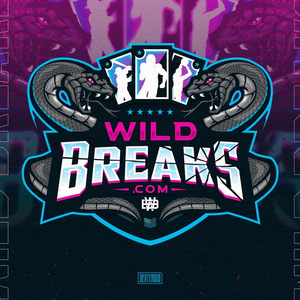 Viper logo with the title 'Wild Breaks .com Logo'