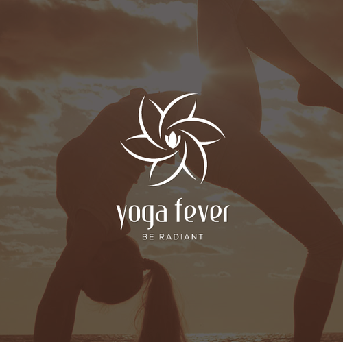 Body logo with the title 'Logo for Yoga Fever'