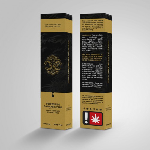 Cannabis packaging with the title 'Common Currency - Packaging'