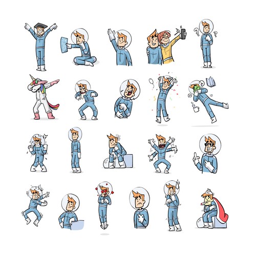 Emoji design with the title 'Leo  '