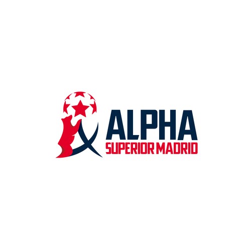 Alpha design with the title 'Bold logo concept for Alpha Superior Madrid'