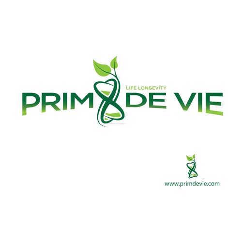 Hourglass logo with the title 'Prin De Vie Pharmaceutical'