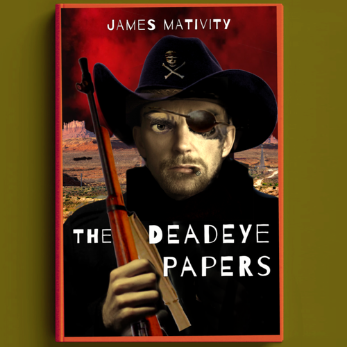 Cowboy book cover with the title 'An horror western'