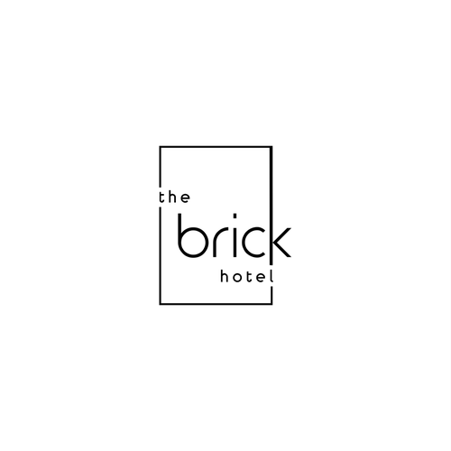 Conceptual brand with the title 'the brick hotel'