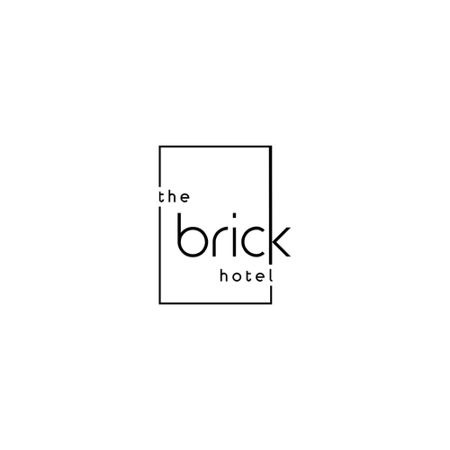 Brick design with the title 'the brick hotel'