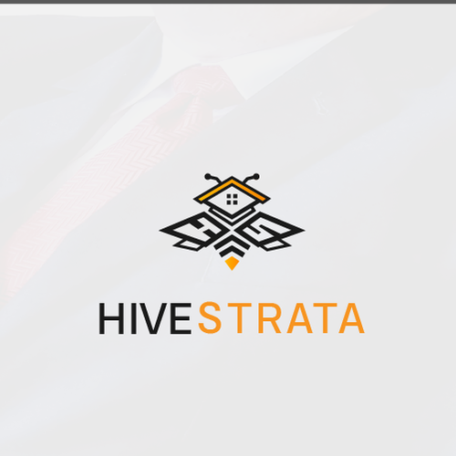 Bee brand with the title 'Hive strata logo contest '