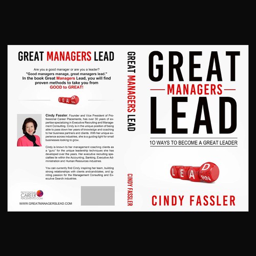 Leadership book cover with the title 'Modern Compelling Book Cover'