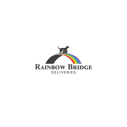 Rainbow logo with the title 'Rainbow Bridge Logo'