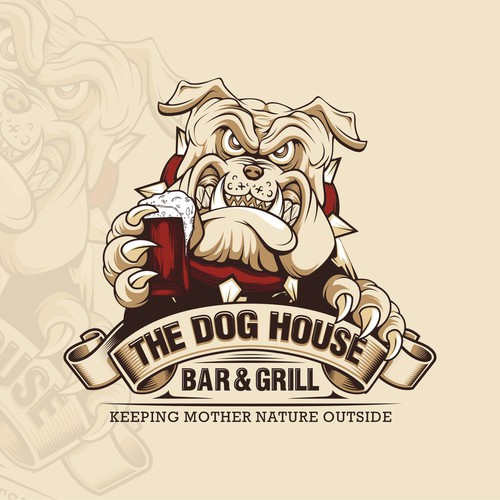 Bulldog logo with the title 'Drunken Bull DOG'