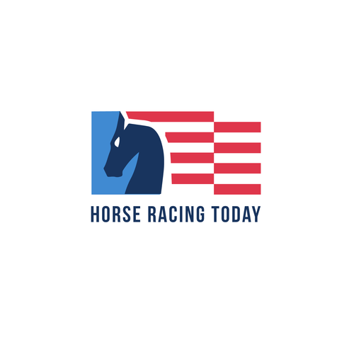 American flag logo with the title 'Horse Racing Today'