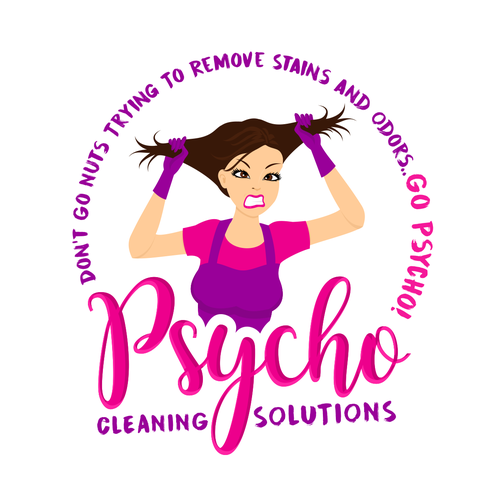 Quirky design with the title 'Logo for a cleaning company'