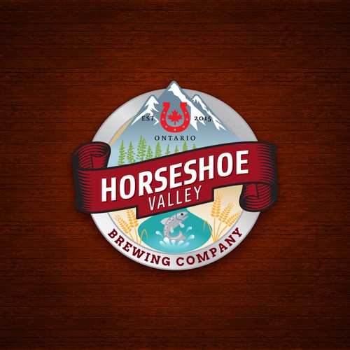 Horseshoe logo with the title 'Craft Beer Logo'
