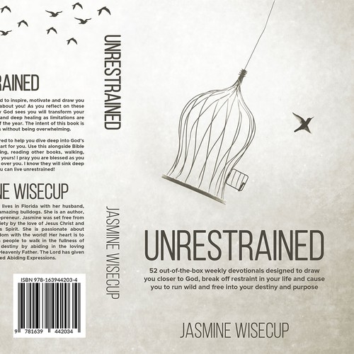 Kindle book cover with the title 'Unrestrained'