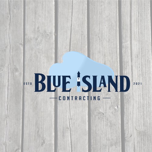 Home builder design with the title 'Blue island contracting logo'
