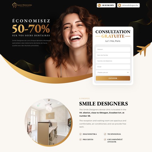 Swiss design with the title 'Smile Designers'