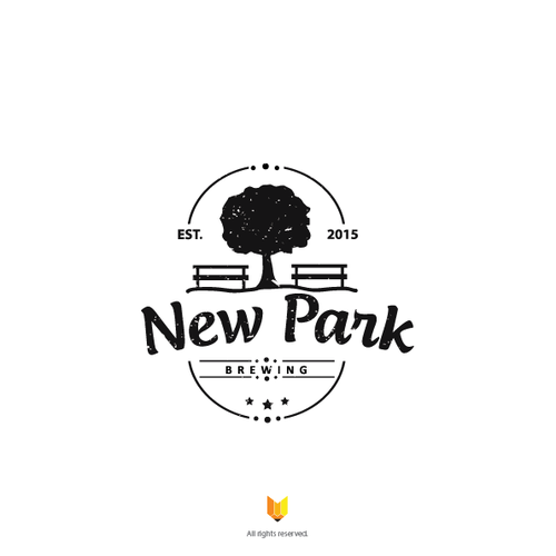 Bench logo with the title 'Create a logo for New Park Brewing'