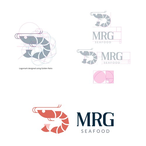 Seafood brand with the title 'MRG Seafood'