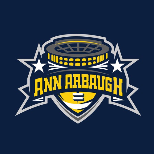 University logo with the title 'Ann Arbaugh T-Shirt Design'