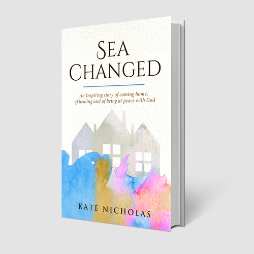 Contemporary book cover with the title 'Religious book cover design'