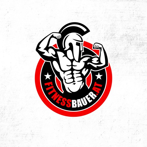 Two-color logo with the title 'Fitness Bauer'