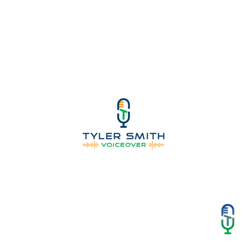 Microphone logo with the title 'Tyler Smith Voiceover'