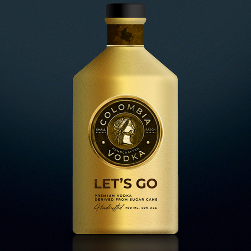 Branding label with the title 'Packaging Design'