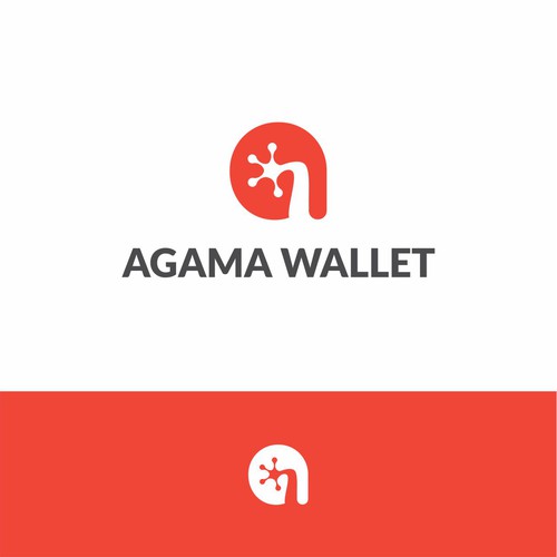 Paw logo with the title 'Concept for AGAMA WALLET'