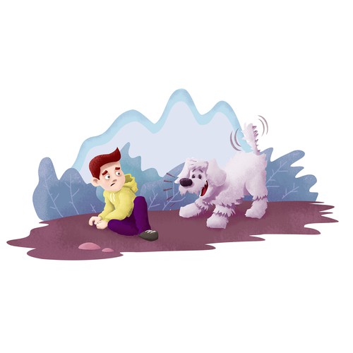 Park design with the title 'Children's book illustration'