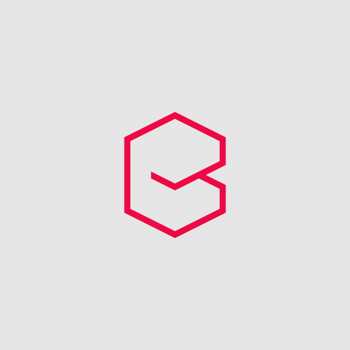 Check mark logo with the title 'Letter B Geometric Logo Design'